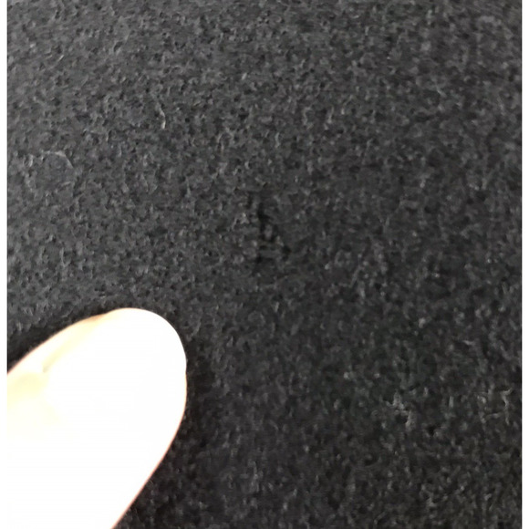 VTG Beebop & Wally Wool Mini Skirt Black Asymmetrical Faux Wrap Red Contrast Med - Picture 5 of 8